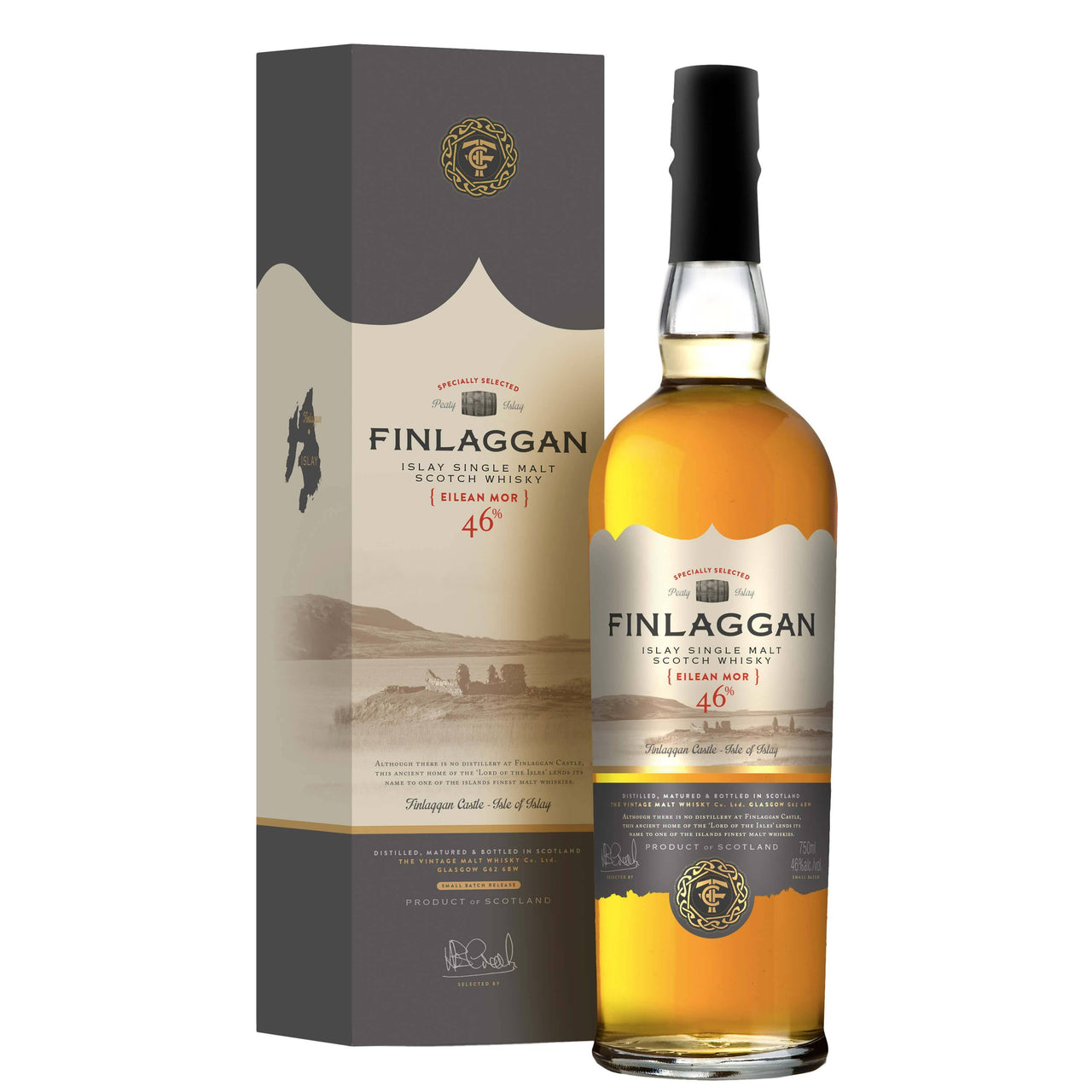 Islay Single Malt Scotch Whisky "Eilean Mor" - Finlaggan, The Vintage Malt Whisky - Rosato Vini